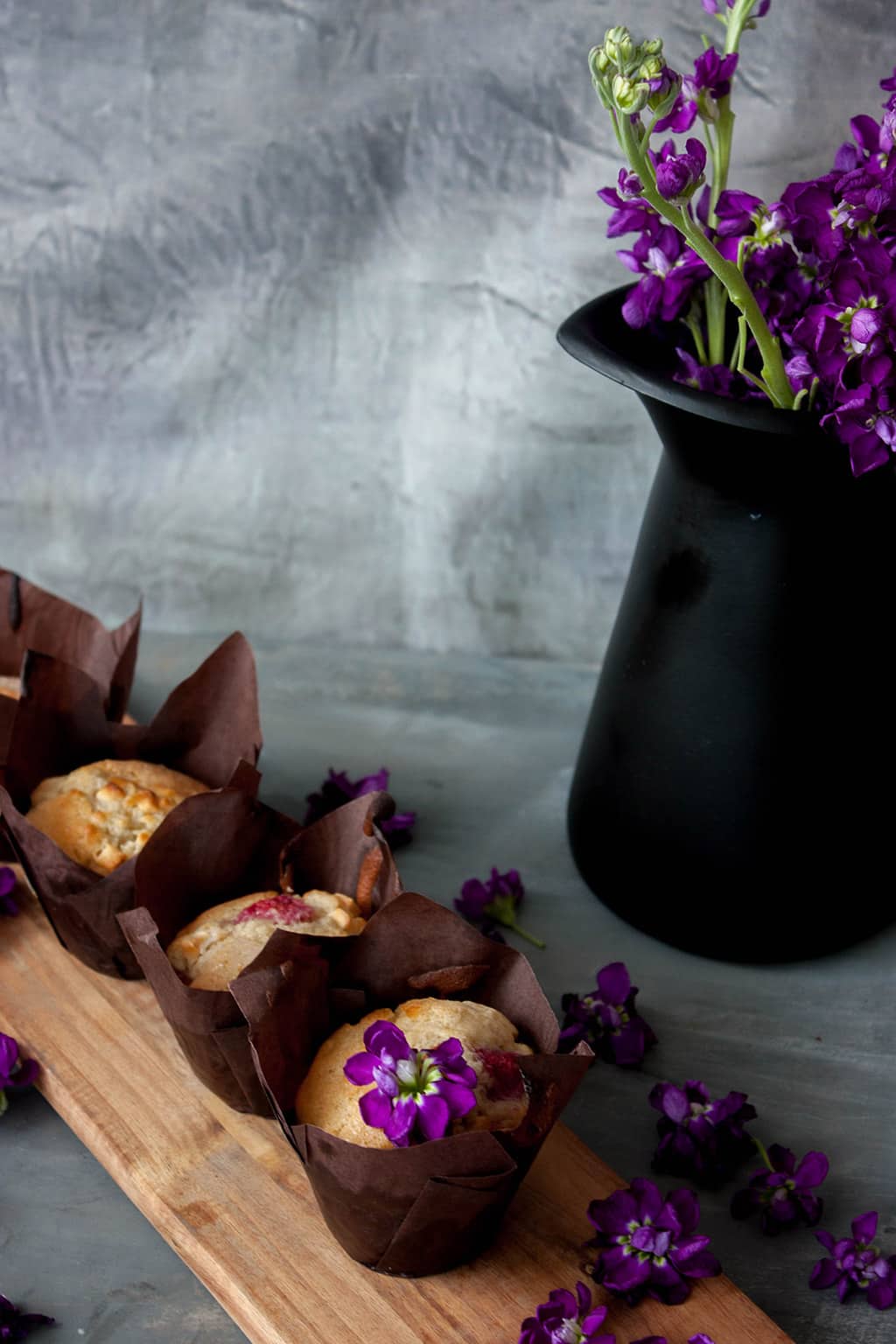 Receta de muffins de frambuesa con chocolate blanco