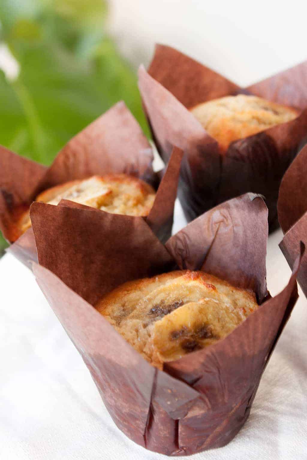 Muffins platano receta