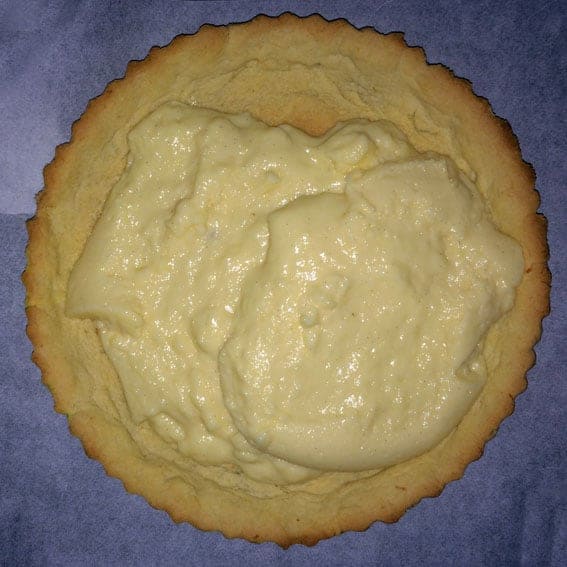 montar la tarta con crema pastelera