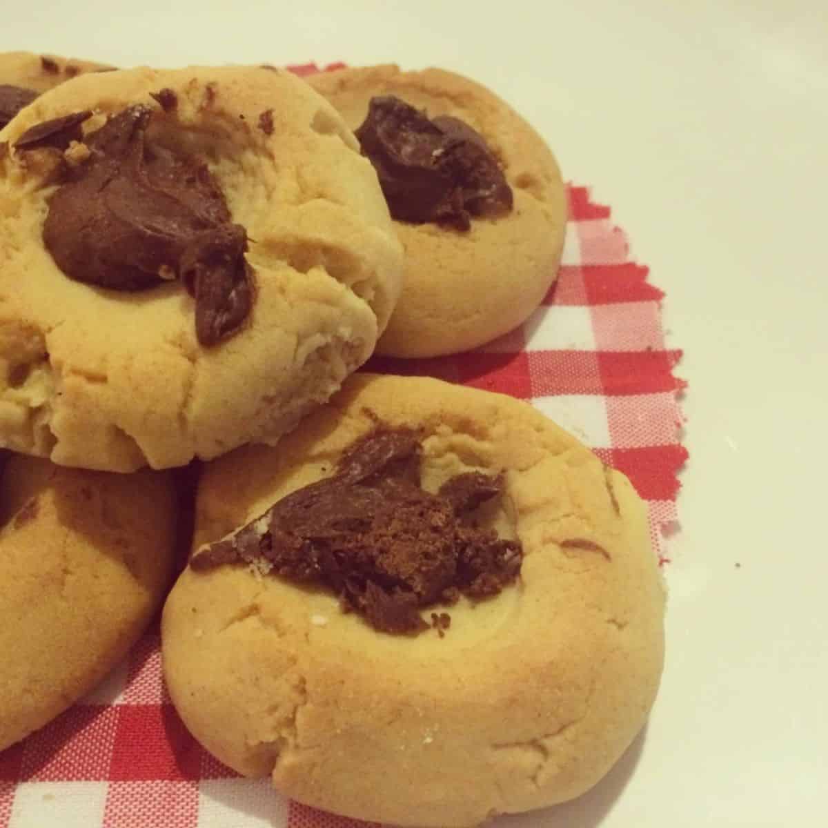 galletas fáciles de mantequilla y chocolate