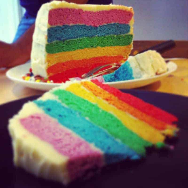 Porción rainbow