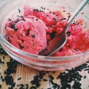 helado de sandía casero