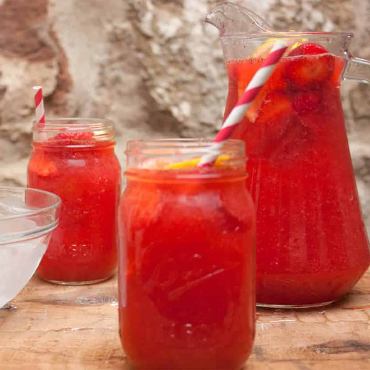 Limonada de fresa fácil