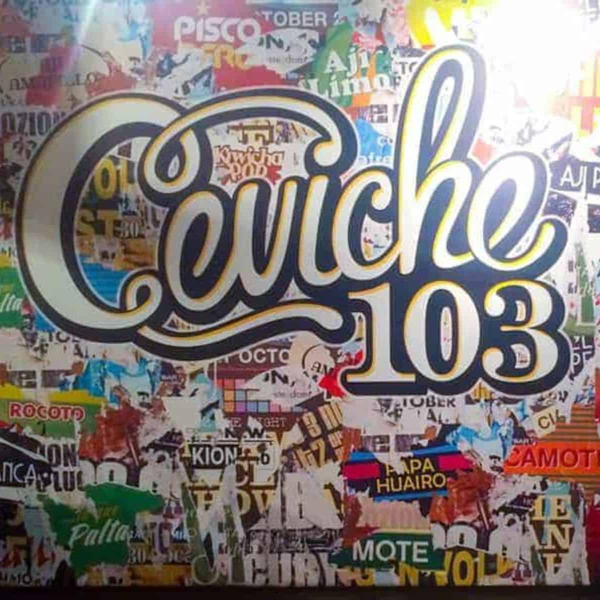 Restaurante Ceviche 103 Barcelona