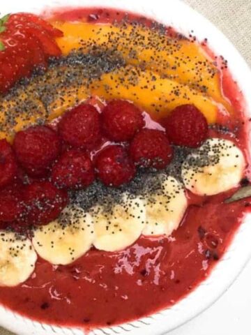 smoothie bowl de frutas