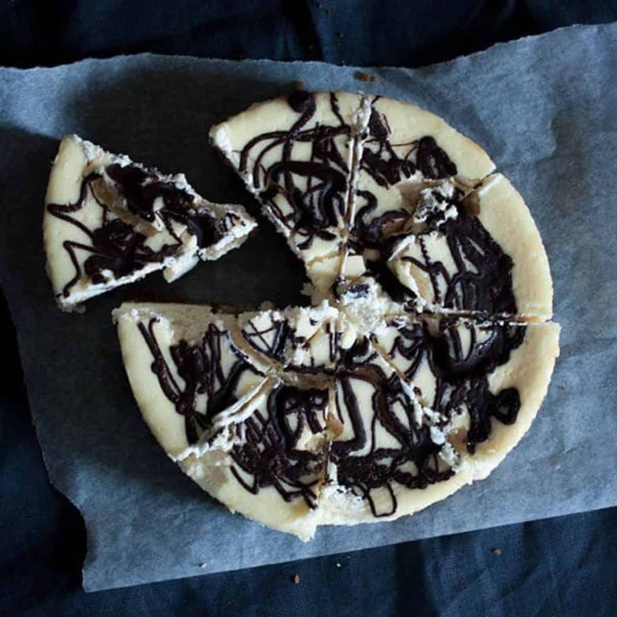 tarta de queso y chocolate fácil