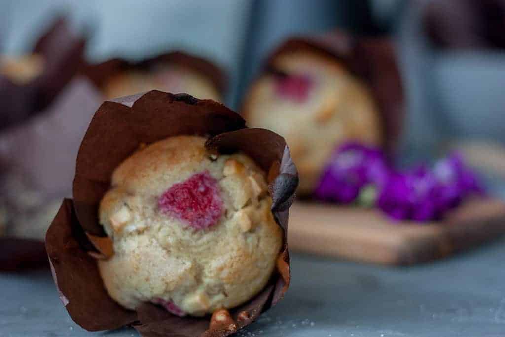 Muffins de frambuesa