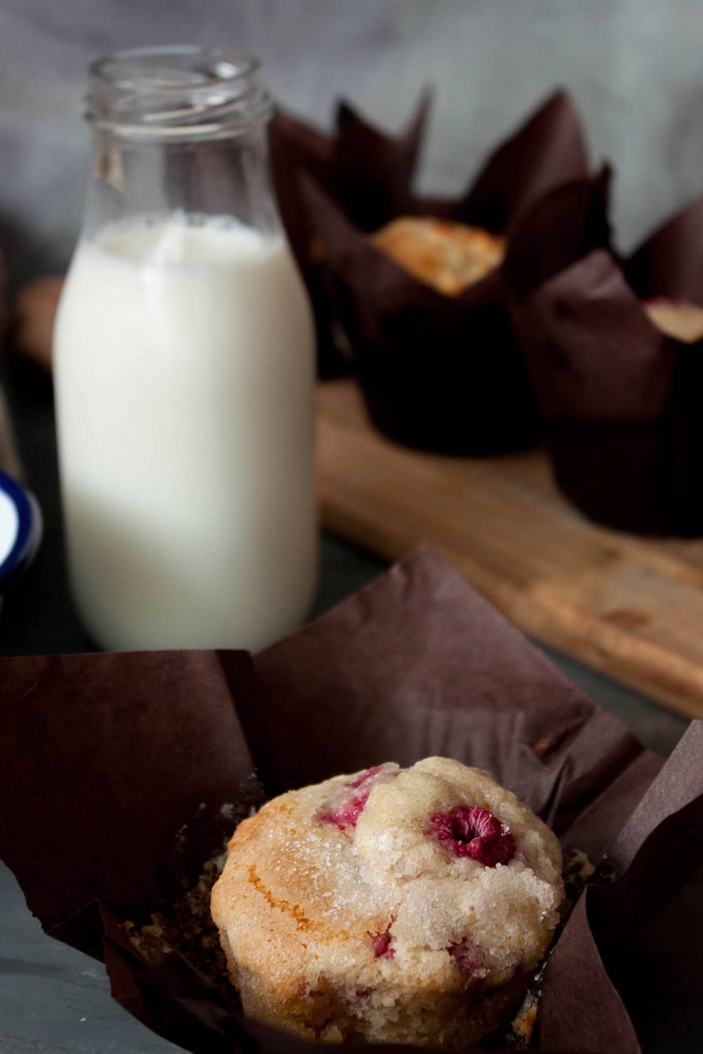 Receta de muffins de frambuesas