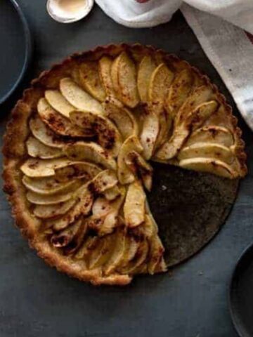tarta de manzana con masa quebrada