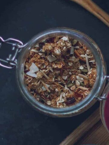 Granola casera receta