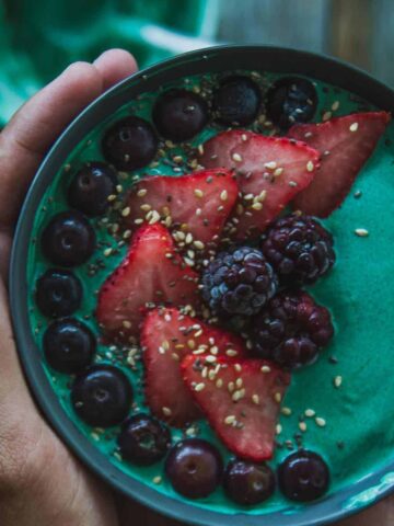 bowl de espirulina
