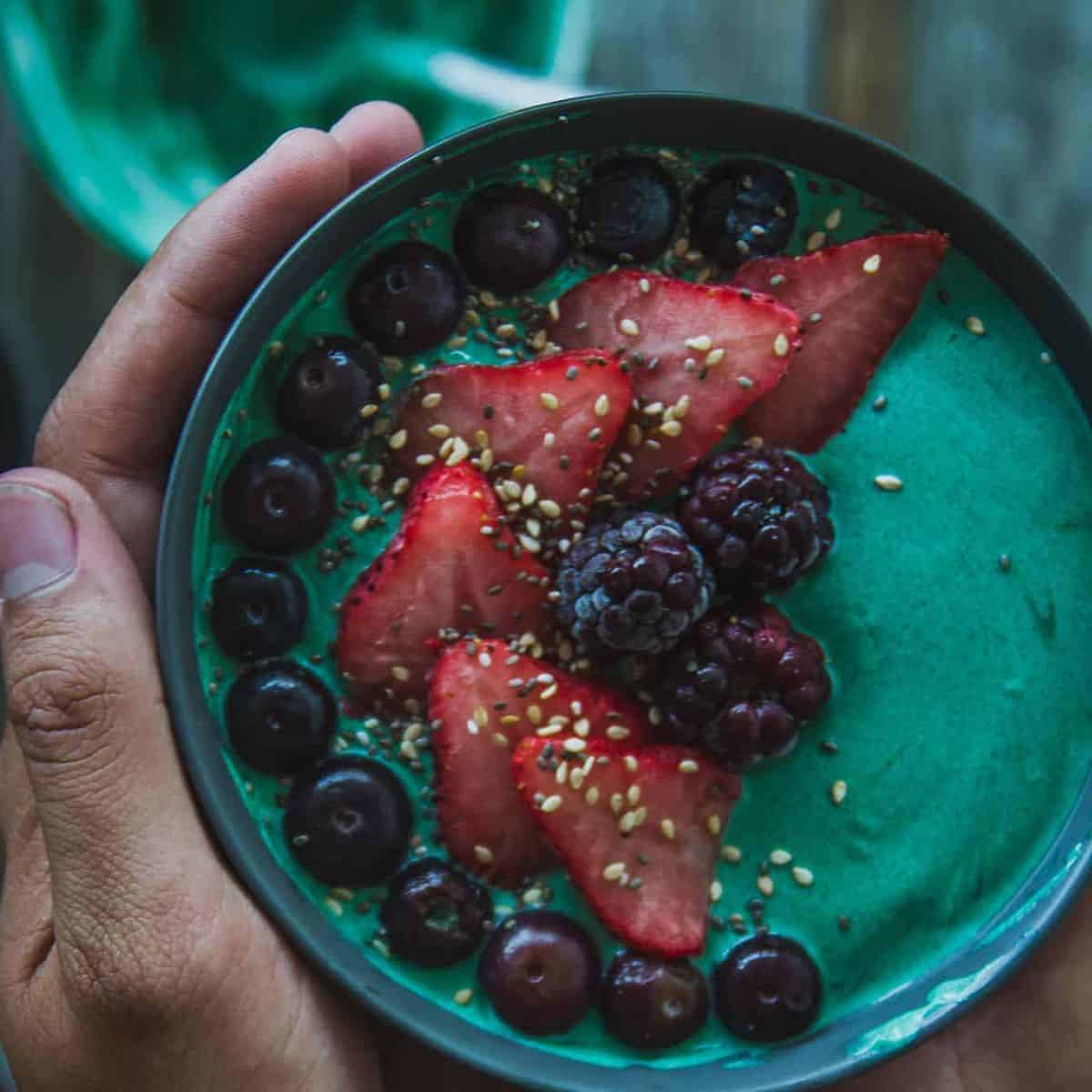 bowl de espirulina