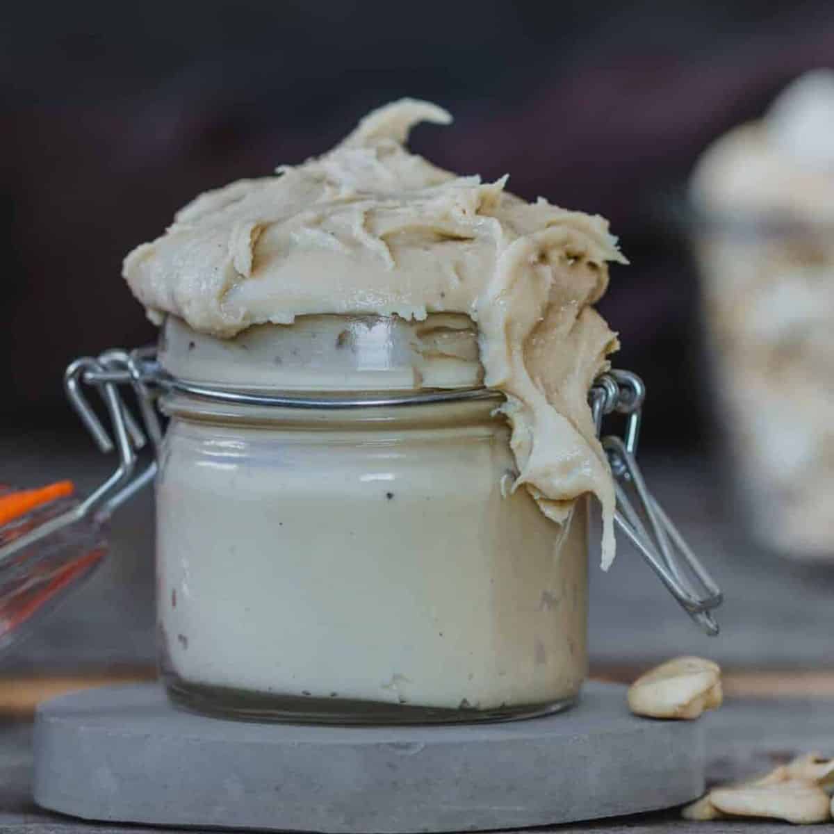 Mantequilla de anacardos casera