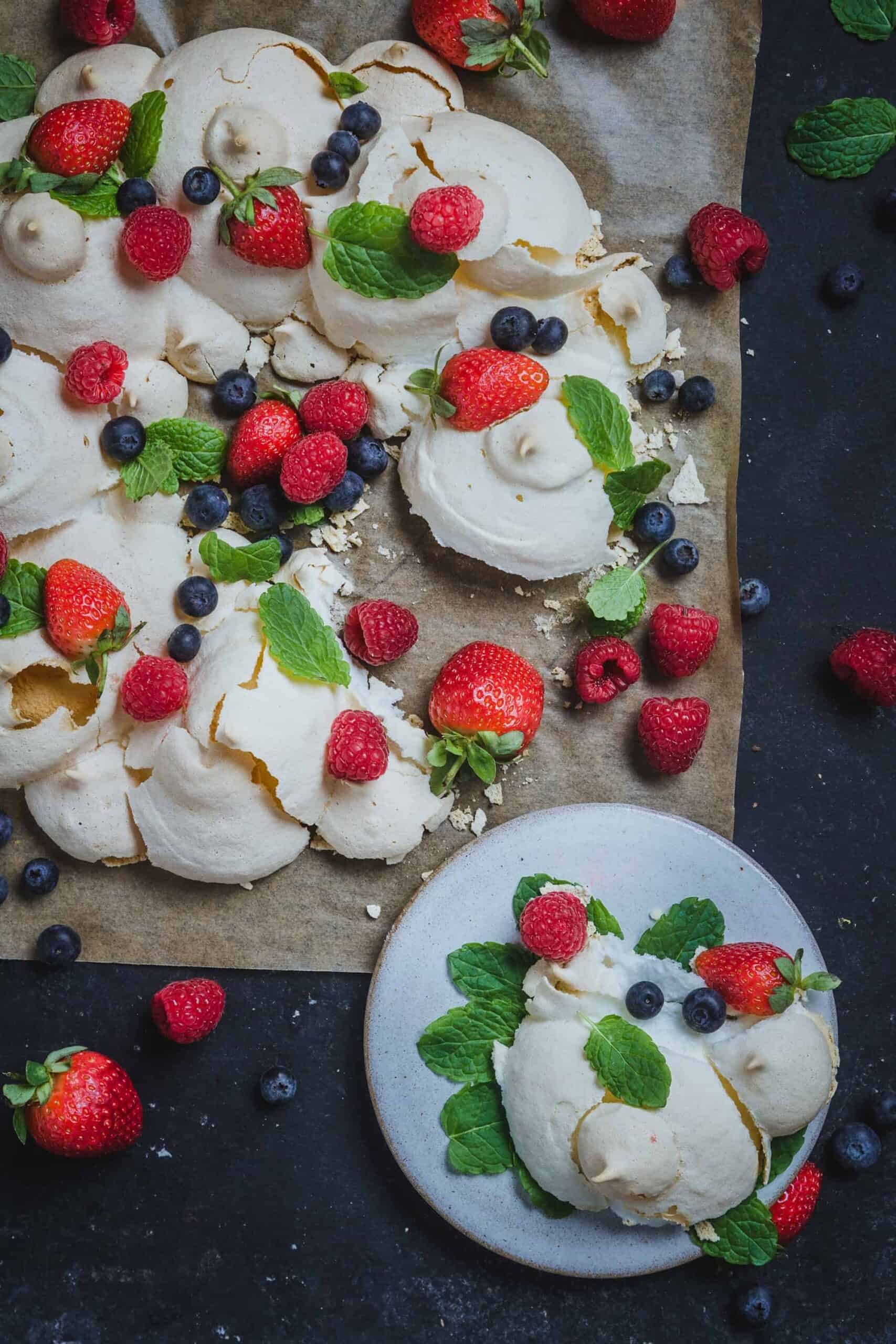 Pavlova para navidad