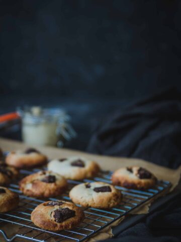 Cookies de chocolate y anacardos