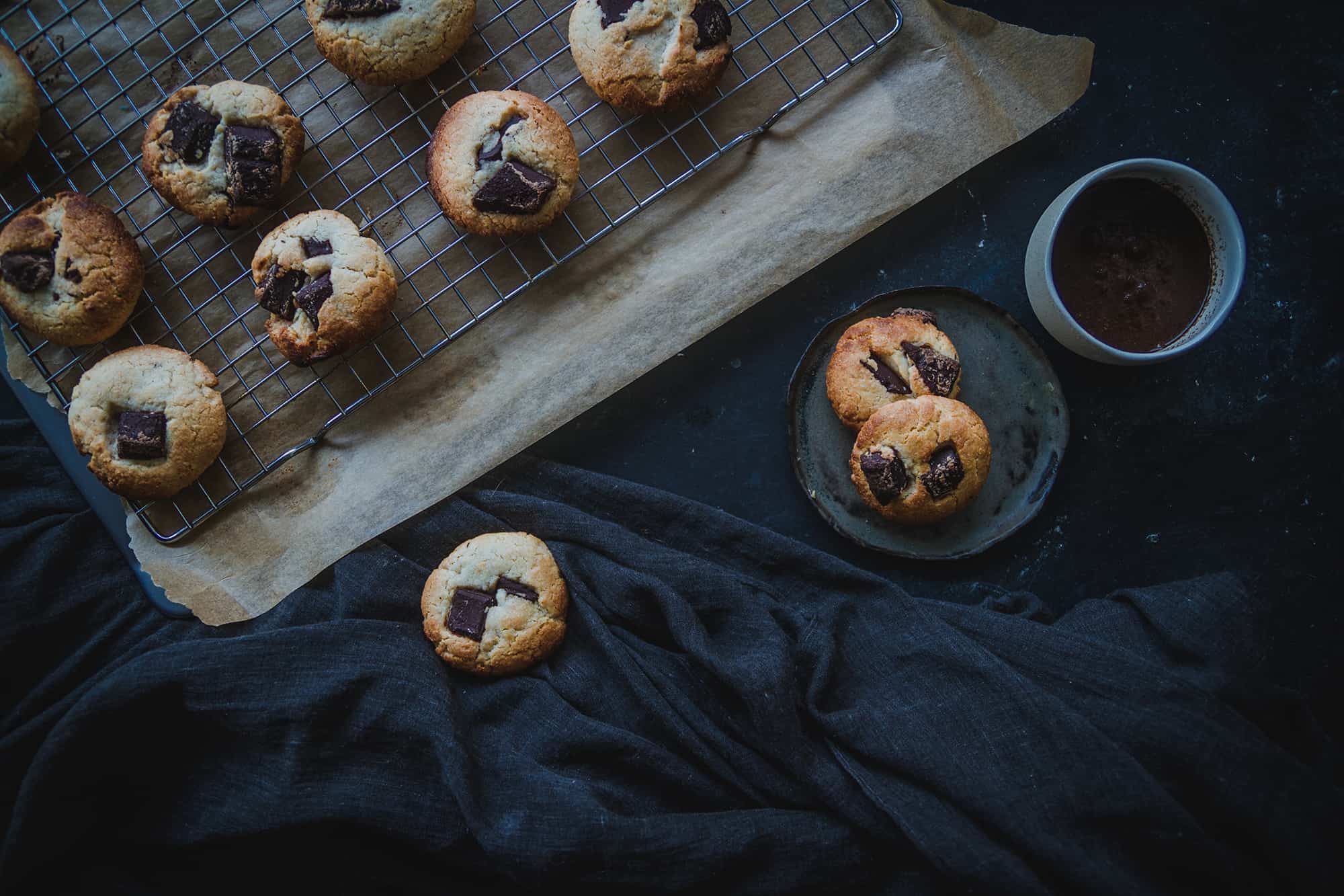 cookies de chocolate sin mantequilla