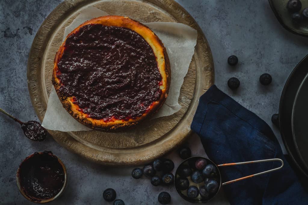 receta cheesecake de arandanos