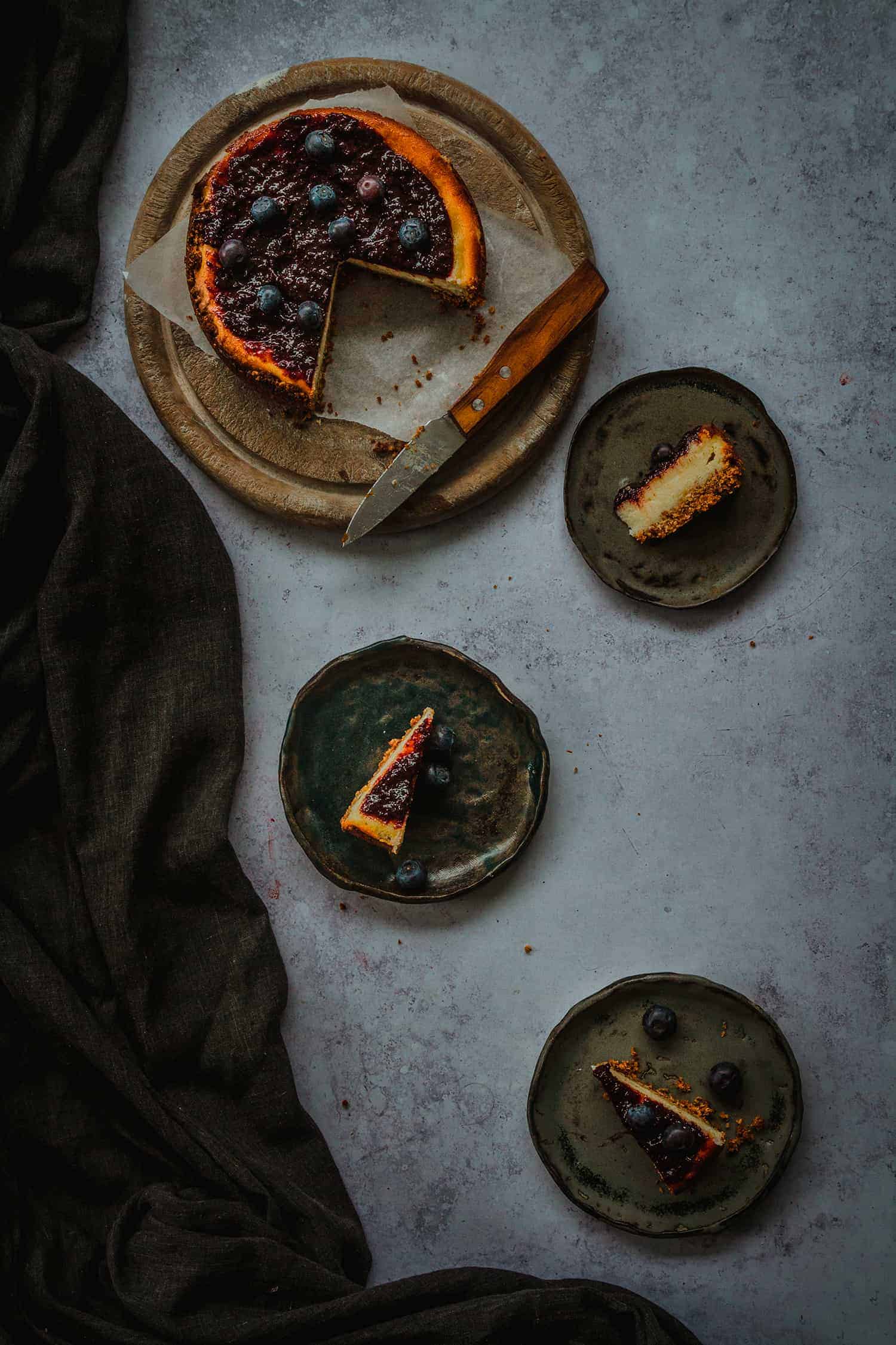 cheesecake de arandanos