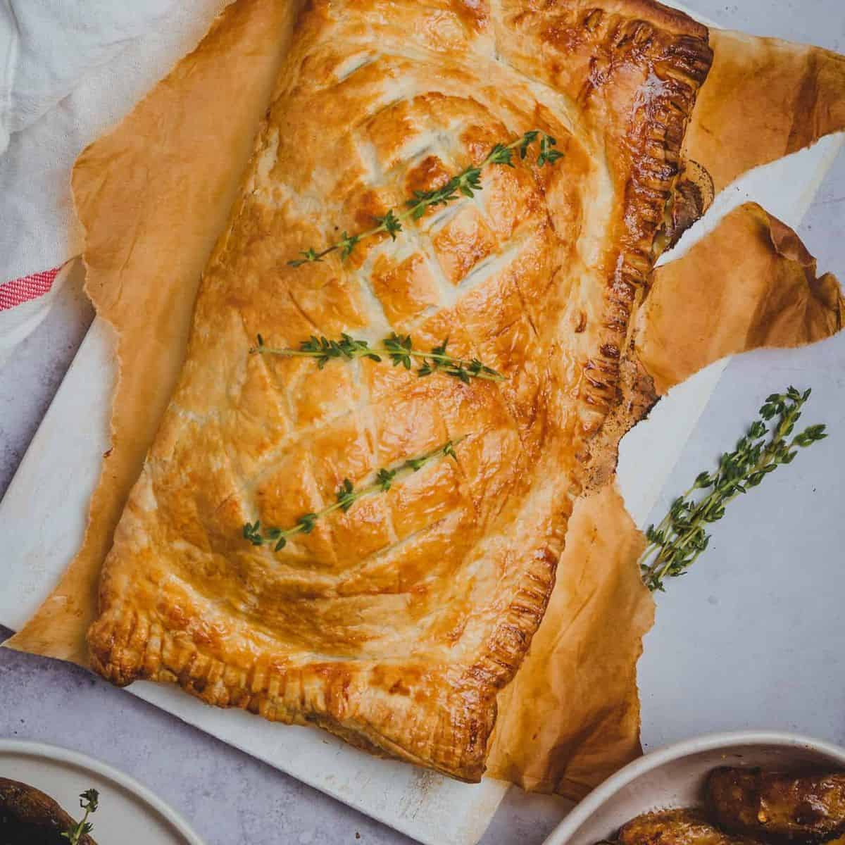 Wellington de champiñones vegetariano