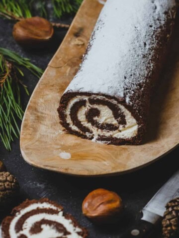 Tronco de navidad chocolate