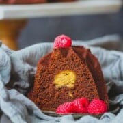 bizcocho de crema de cacahuete
