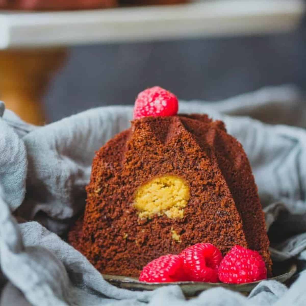bizcocho de crema de cacahuete