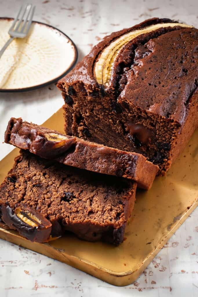 Receta Banana bread sin gluten con chocolate