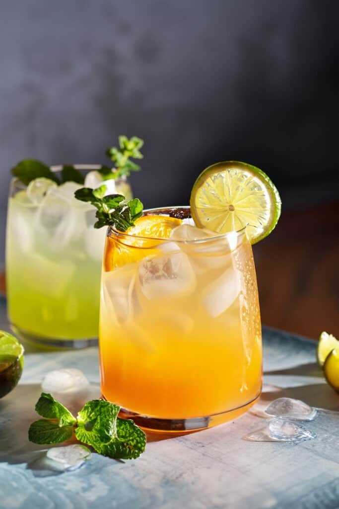 Cóctel sin alcohol de cítricos
