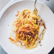 pasta carbonara Barcelona receta