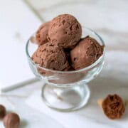 receta de helado de chocolate