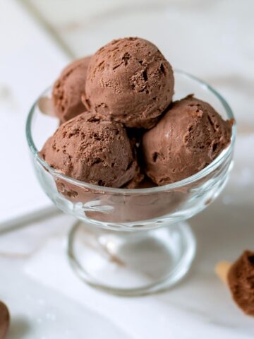 receta de helado de chocolate