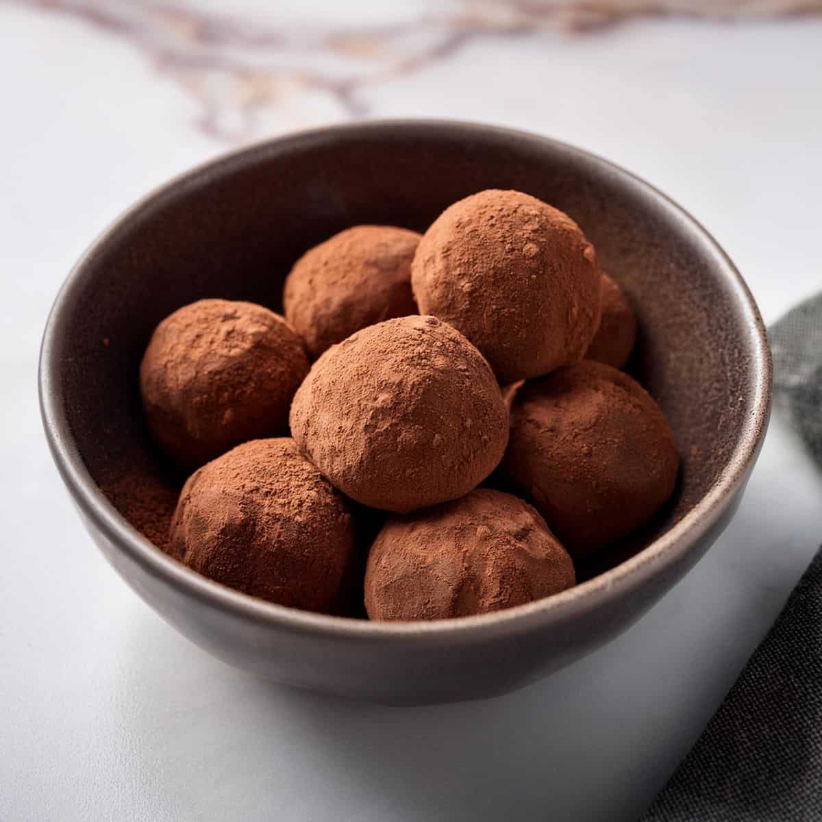 receta de trufas de chocolate