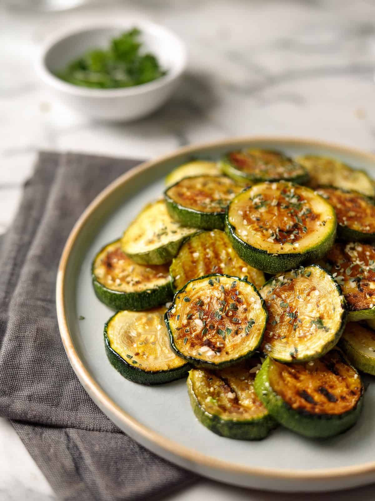 calabacín en airfryer