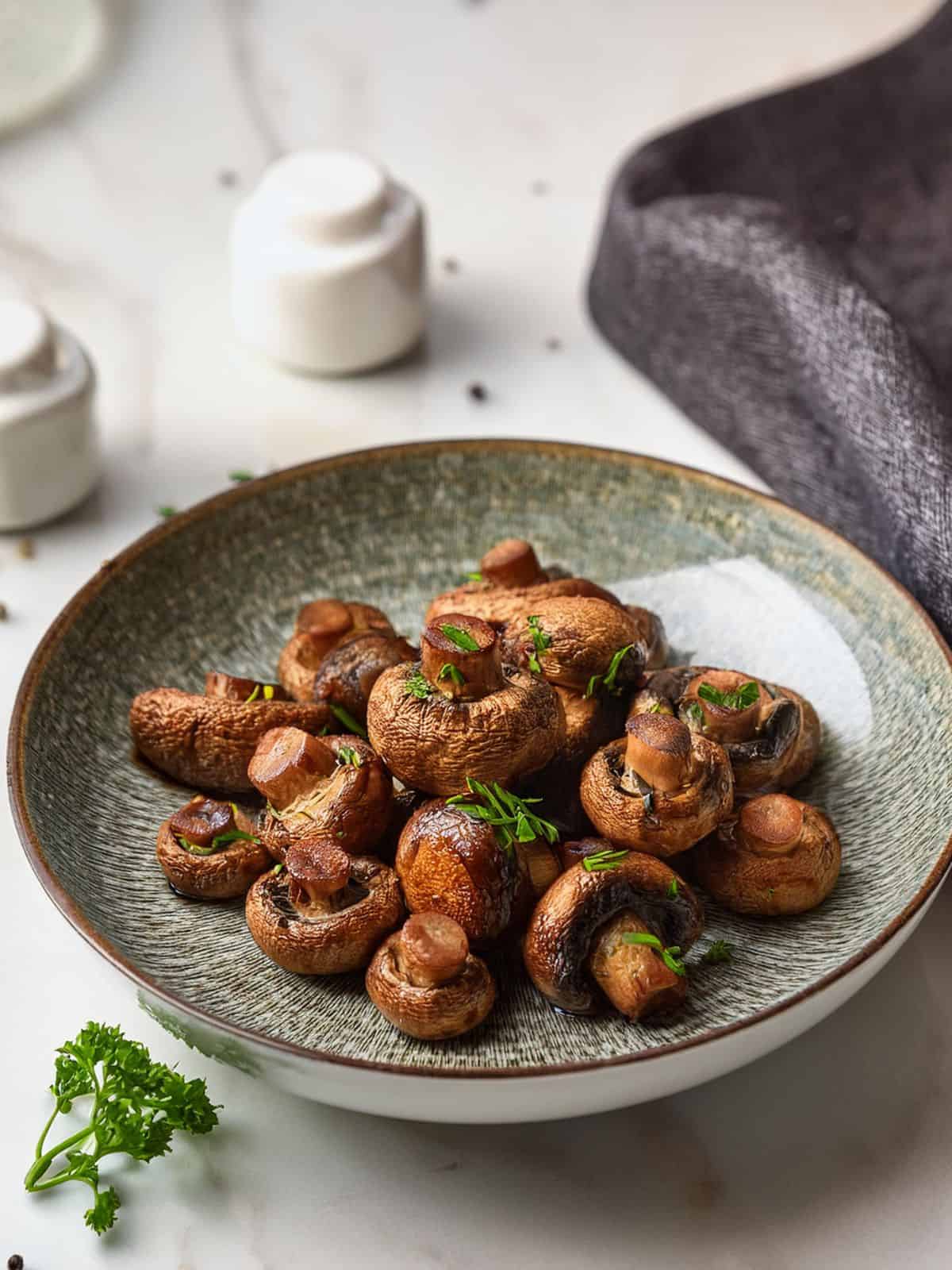champiñones en airfryer