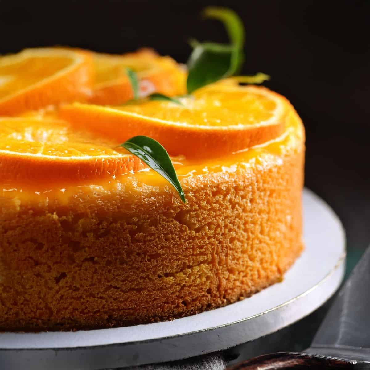 pastel de naranja