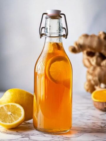 kombucha de jengibre y limón