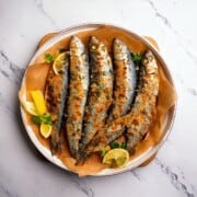 Sardinas en freidora de aire