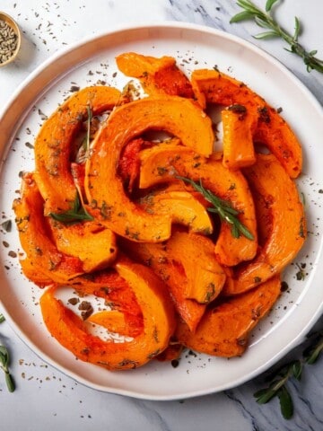 calabaza en freidora de aire