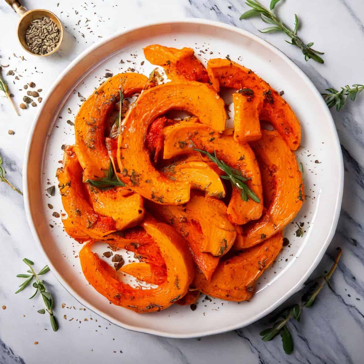 calabaza en freidora de aire