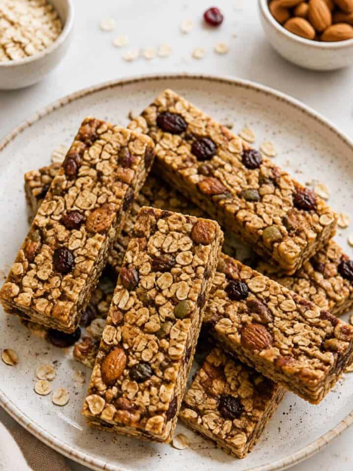Barritas energéticas caseras sin horno