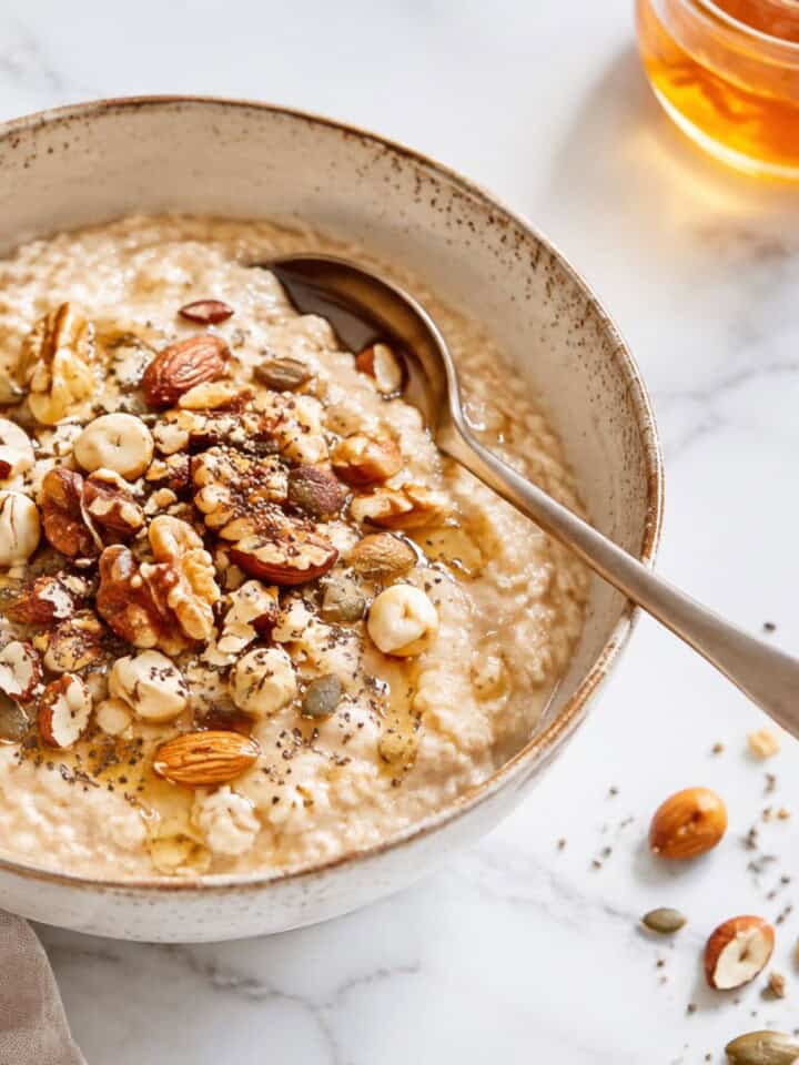 Porridge de avena con frutos secos