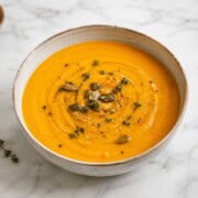 receta de crema de calabaza asada