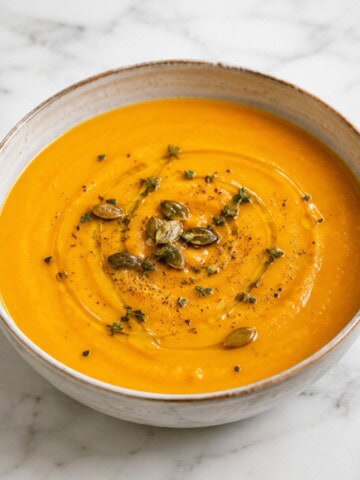 receta de crema de calabaza asada