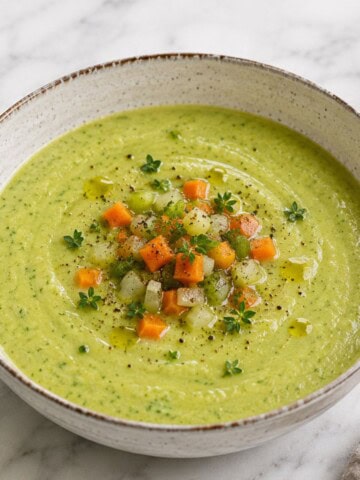 receta de crema de verduras