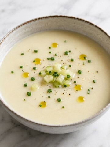 receta de vichyssoise vegana