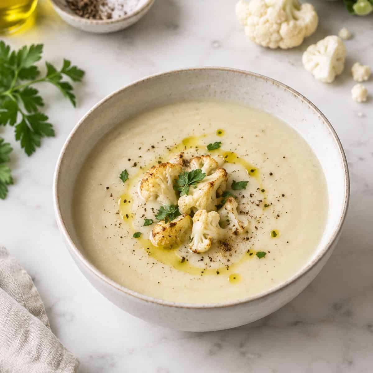 crema de coliflor