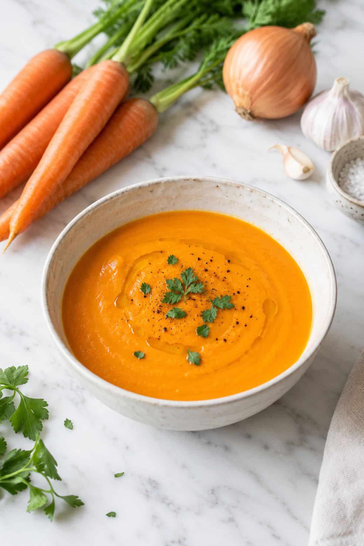 crema de zanahoria fácil