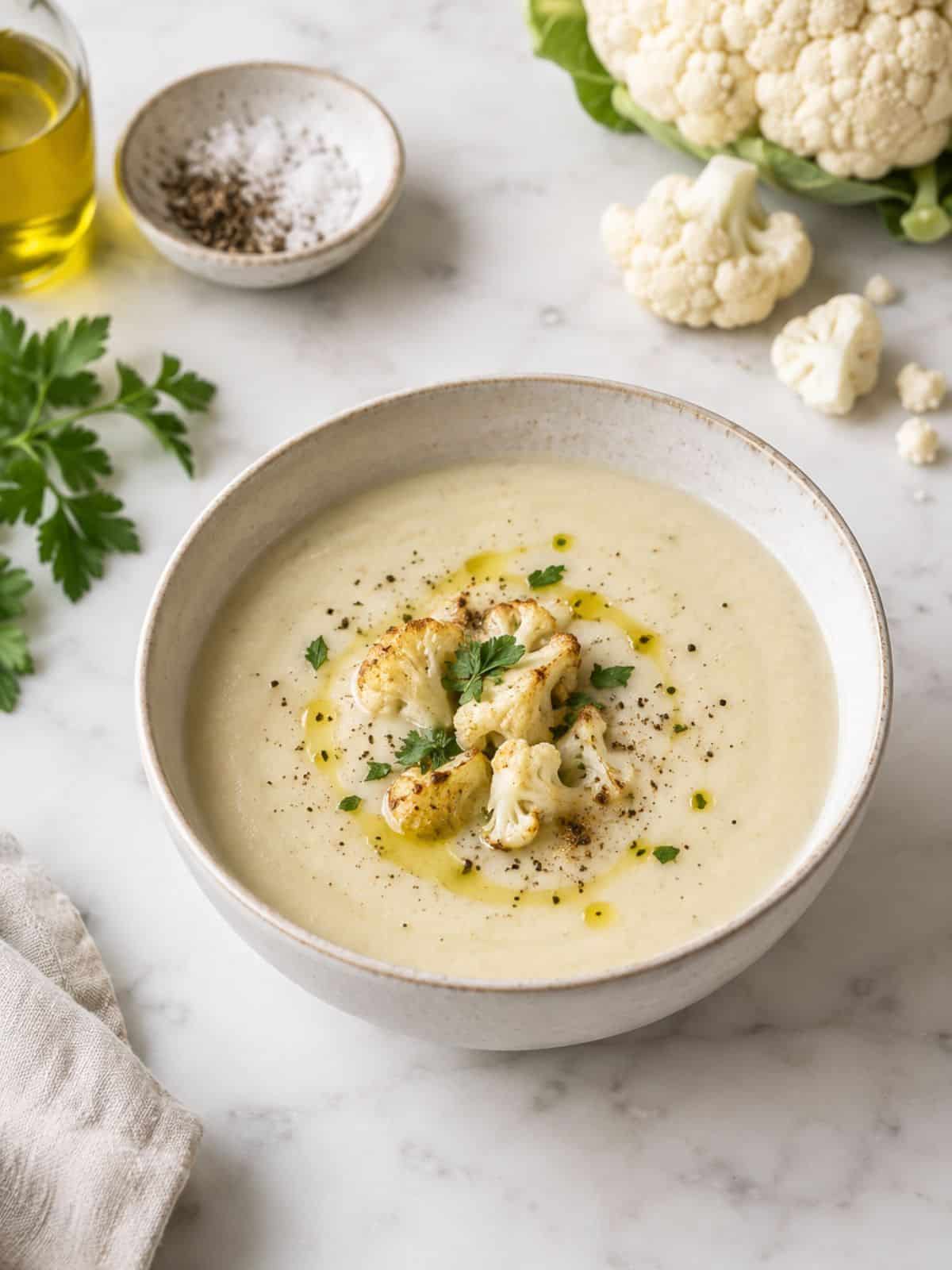 receta de crema de coliflor
