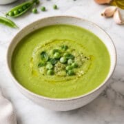 receta de crema de guisantes