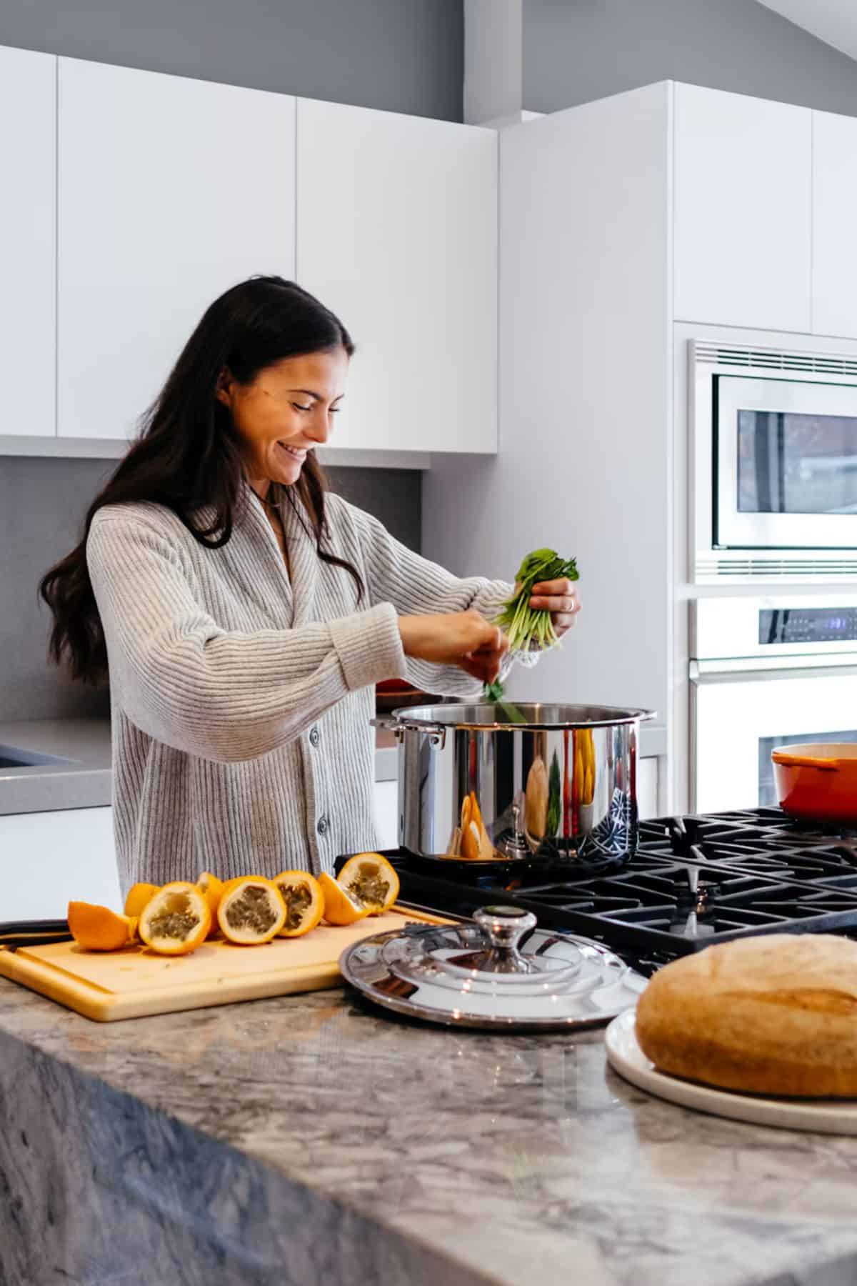 cocinar verduras en casa